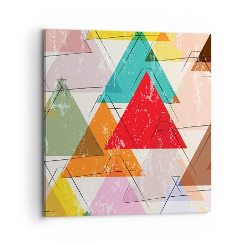 Tablou pe pânză - Trei câte trei - 70x70 cm