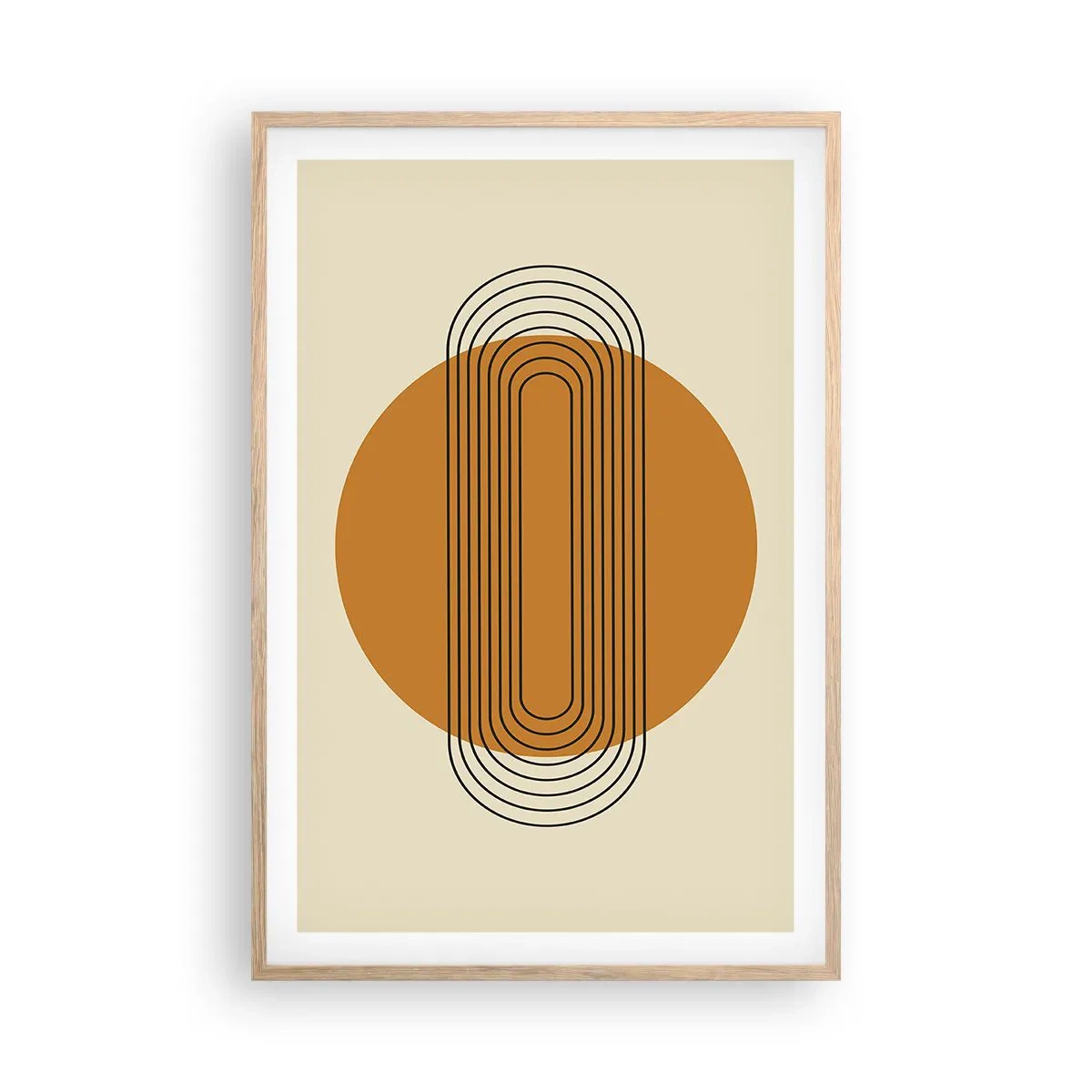 Poster în ramă de stejar deschis - Planul perfect - 61x91 cm