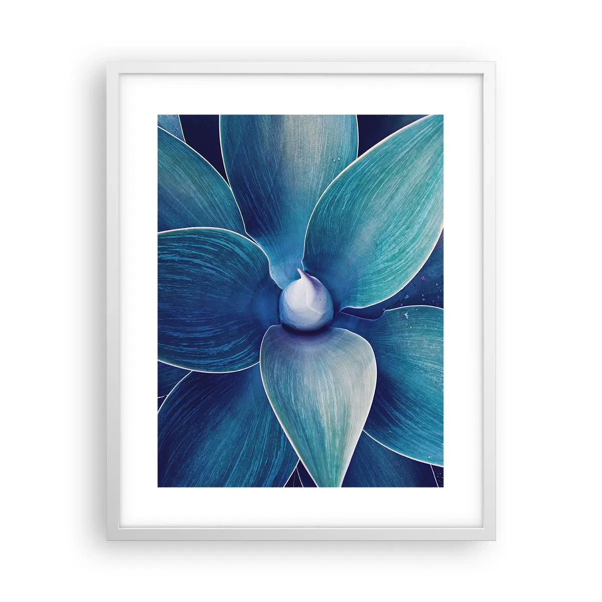 Poster în ramă albă - A furat albastrul de la cer - 40x50 cm