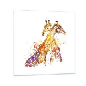 Tablou pe sticlă - Prietenie sau dragoste - 30x30 cm