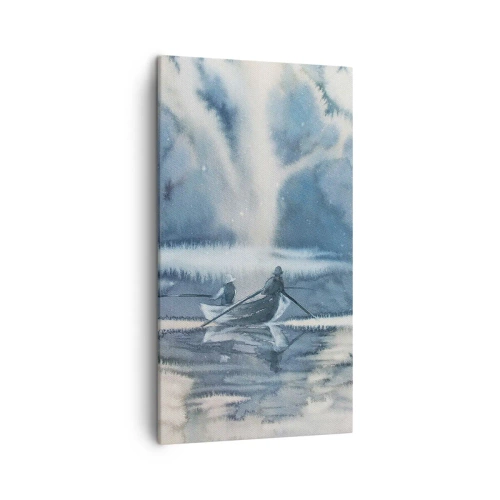 Tablou pe pânză - Pescarii în paradisul lor - 45x80 cm