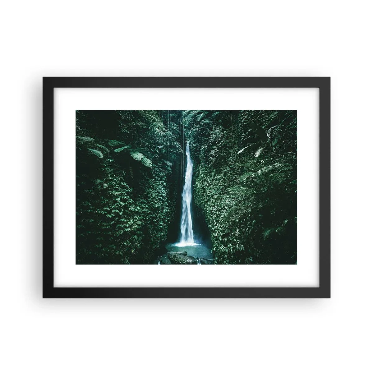 Poster în ramă neagră - Băi tropicale - 40x30 cm