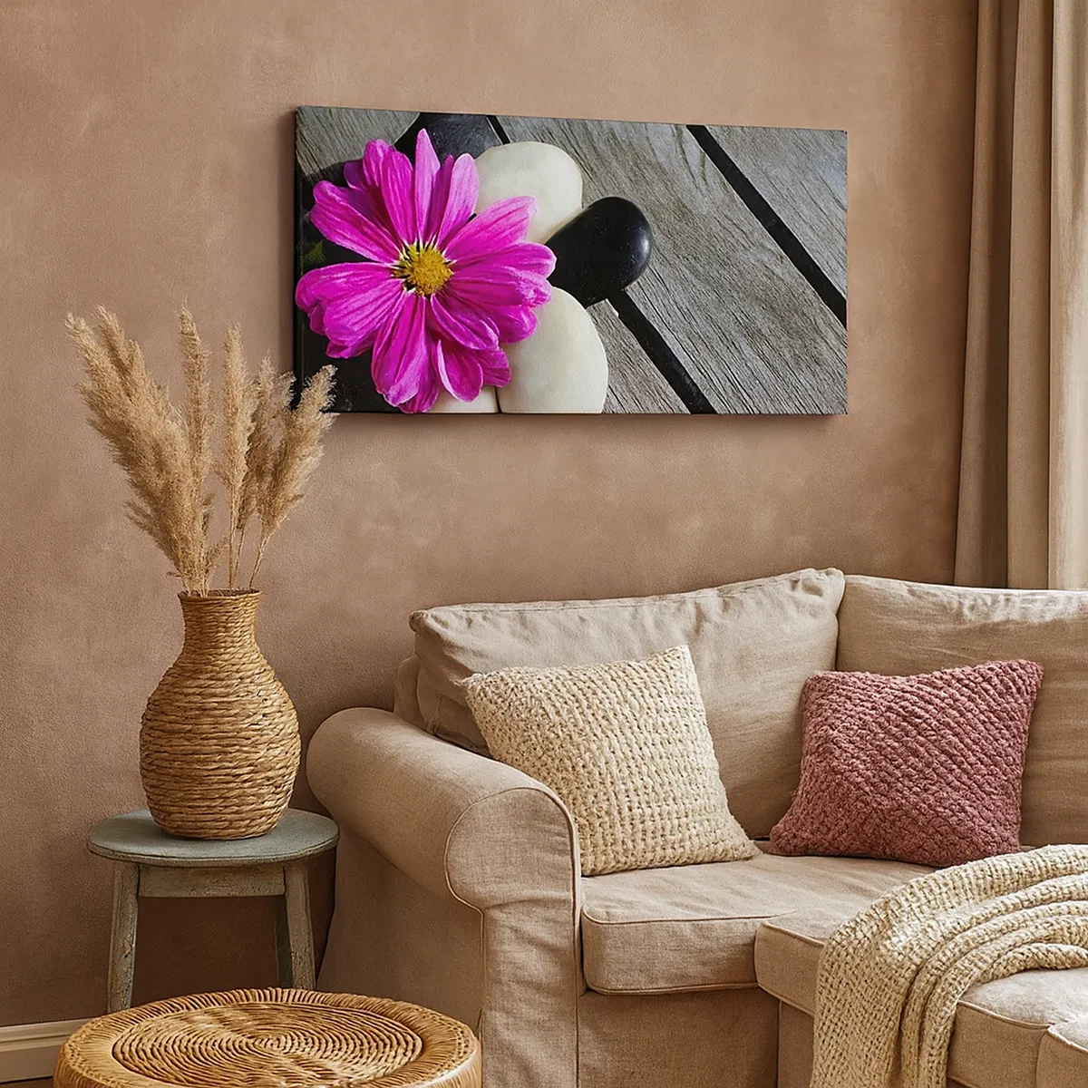 Tablou pe pânză - Odihnă pe dig - 30x30 cm