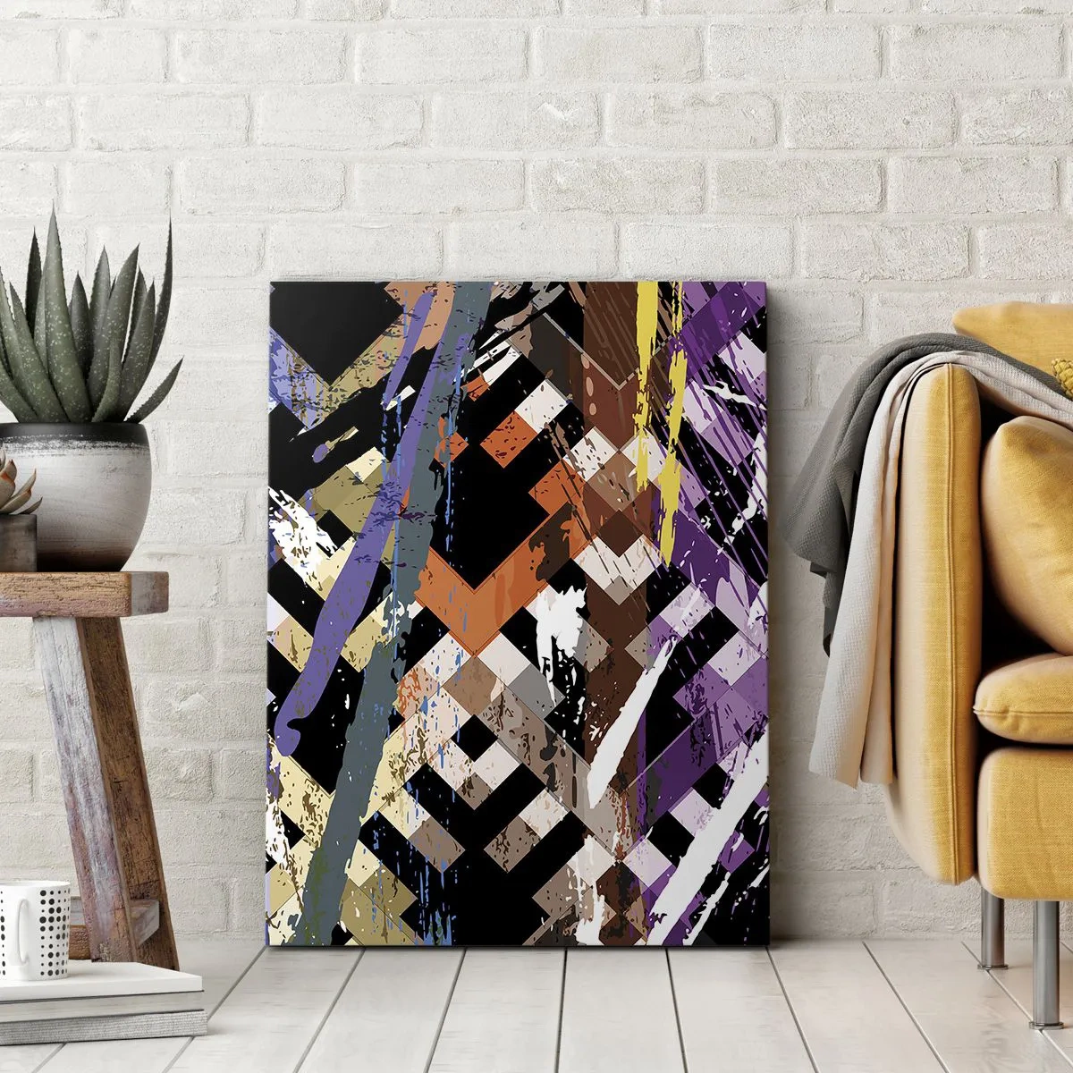 Tablou pe pânză - La pătrat - 50x70 cm