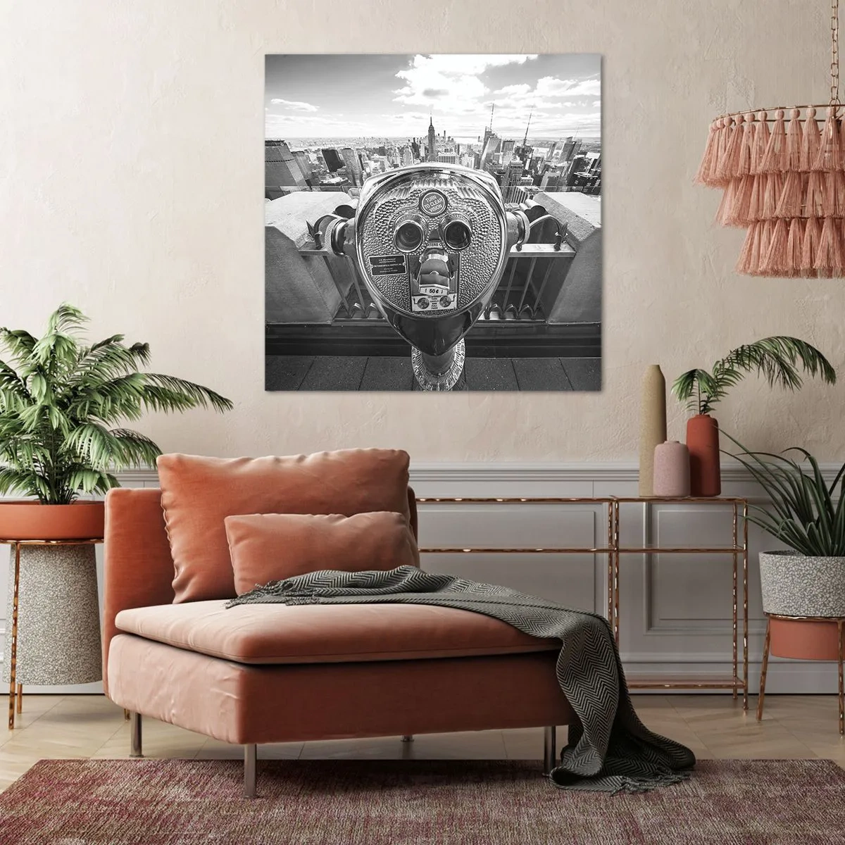 Tablou pe pânză - Orașul de deasupra orașelor - 70x70 cm