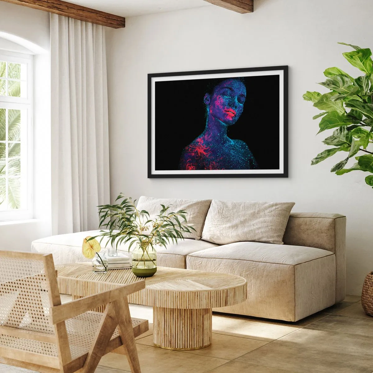 Poster în ramă neagră - În praf de stele - 50x40 cm