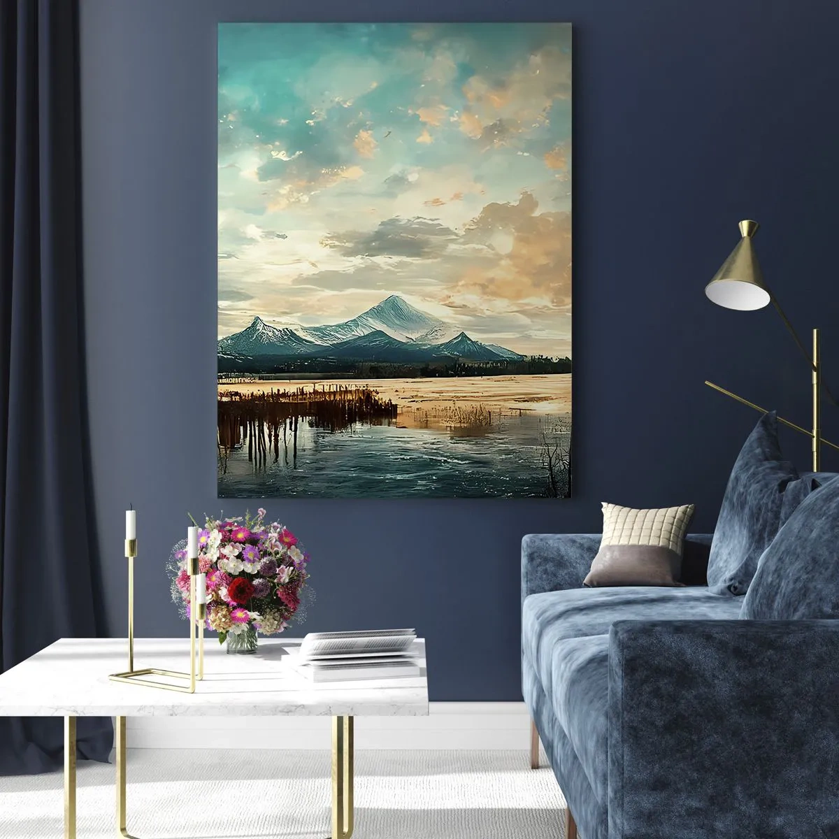 Tablou pe sticlă - Sub protecția cerului - 50x70 cm