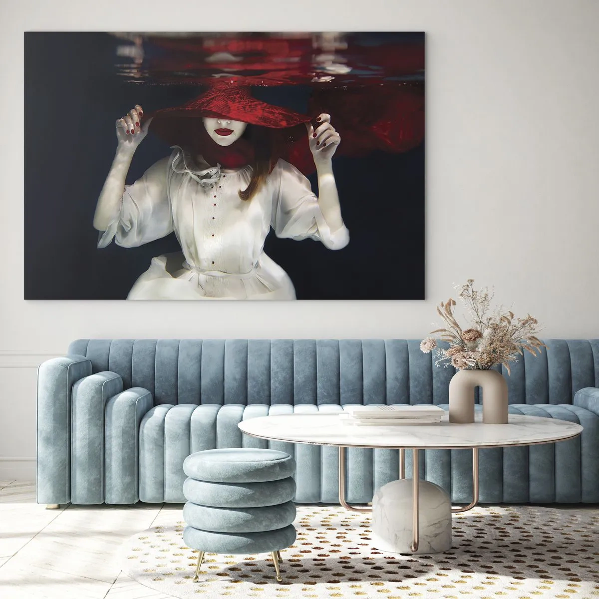 Tablou pe sticlă - Frumoasa fantomă - 120x80 cm