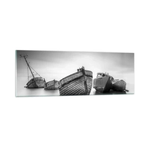 Tablou pe sticlă - Acum sunt doar amintiri... - 90x30 cm