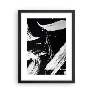 Poster în ramă neagră - Abisul întunericului - 30x40 cm