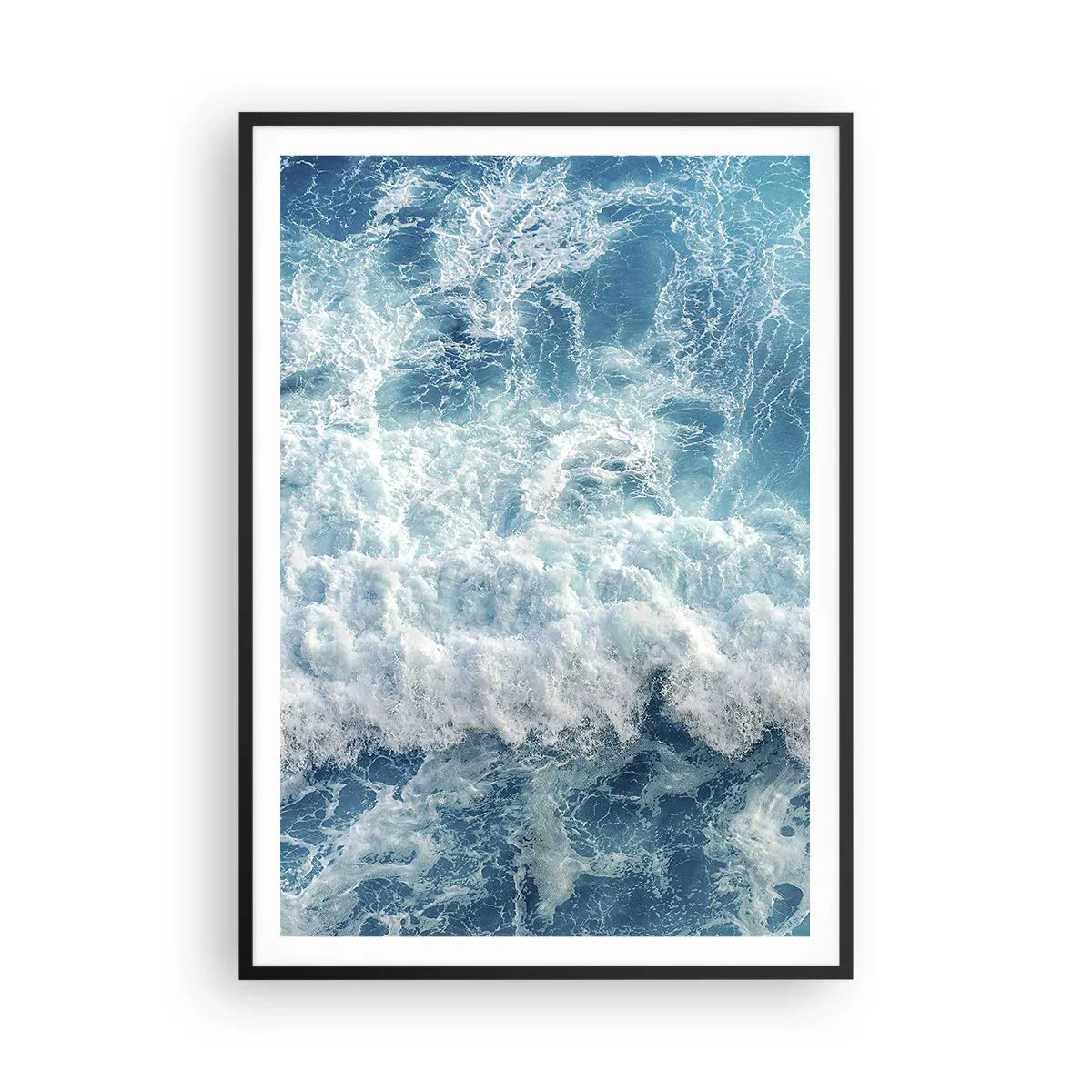 Poster în ramă neagră - Cu bucurie și în salturi - 70x100 cm