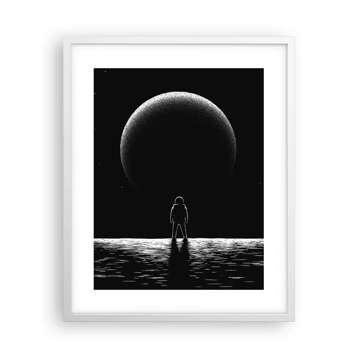 Poster în ramă albă - Față în față - 40x50 cm