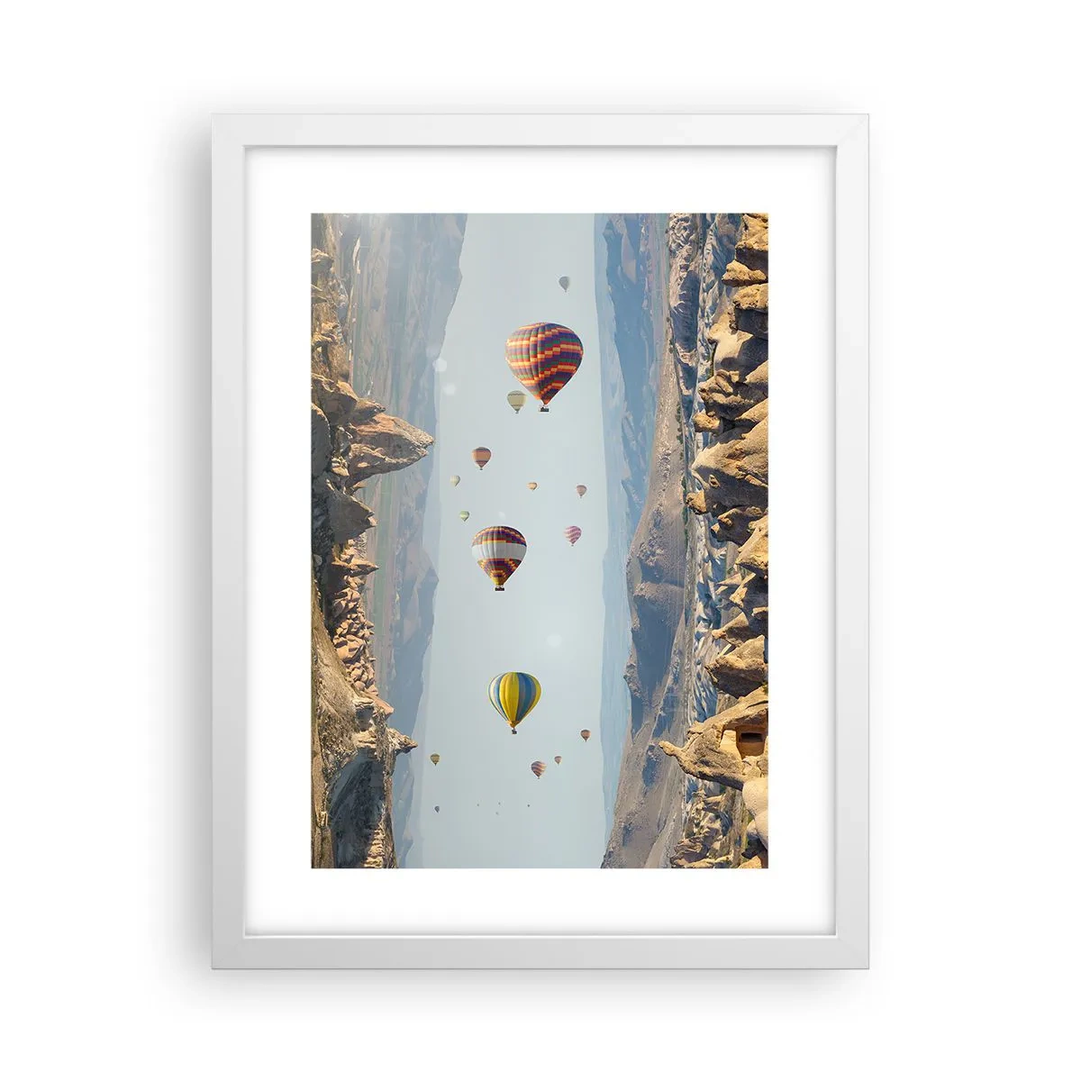 Poster în ramă albă - Orice este posibil aici - 30x40 cm