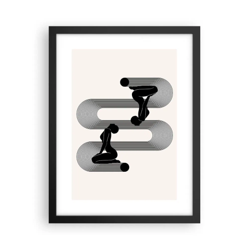 Poster în ramă neagră - Simetrie senzuală - 30x40 cm