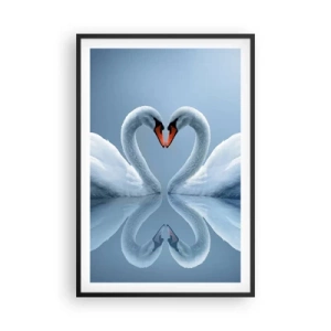 Poster în ramă neagră - Timp pentru dragoste - 61x91 cm