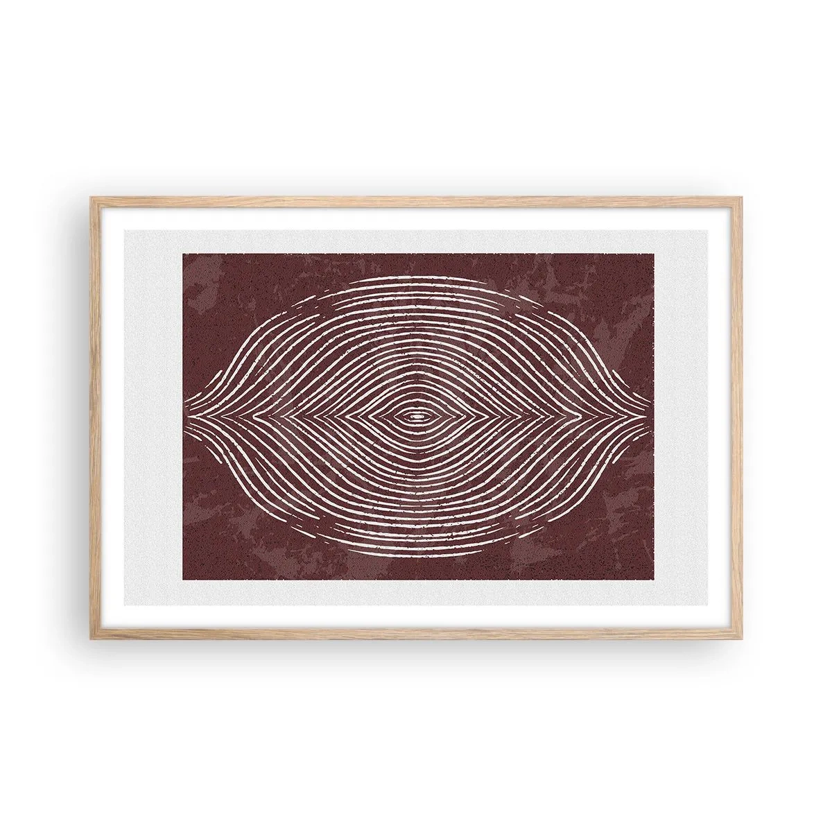 Poster în ramă de stejar deschis - Spațiul vorbește - 91x61 cm