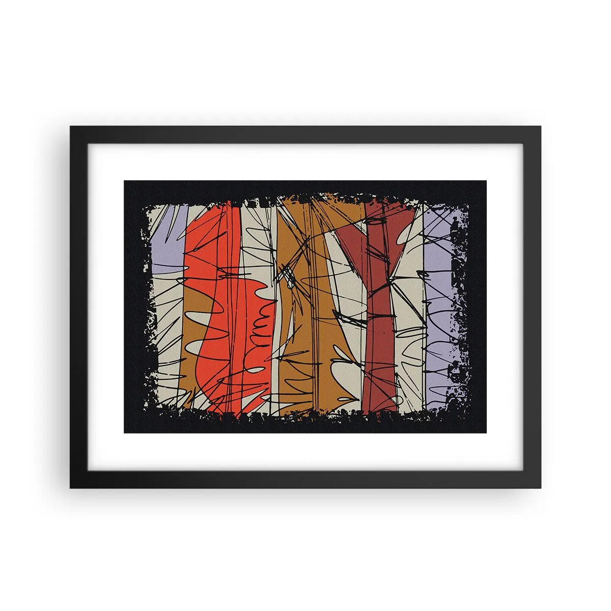 Poster în ramă neagră - Compoziție spontană - 40x30 cm