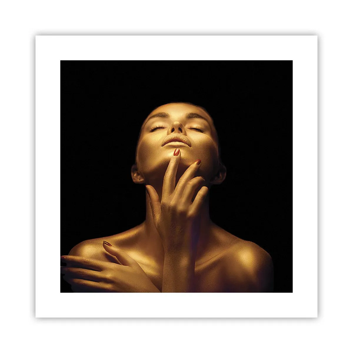 Poster - Ca mătasea aurie - 40x40 cm