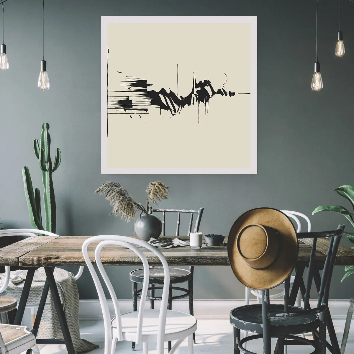 Poster - Abstracție pripită - 30x30 cm
