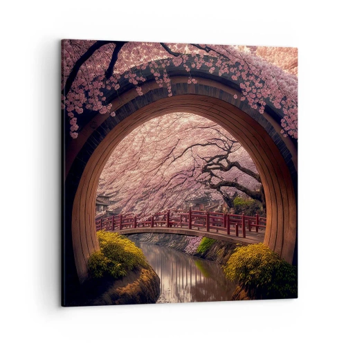 Tablou pe pânză - Primăvara japoneză - 50x50 cm