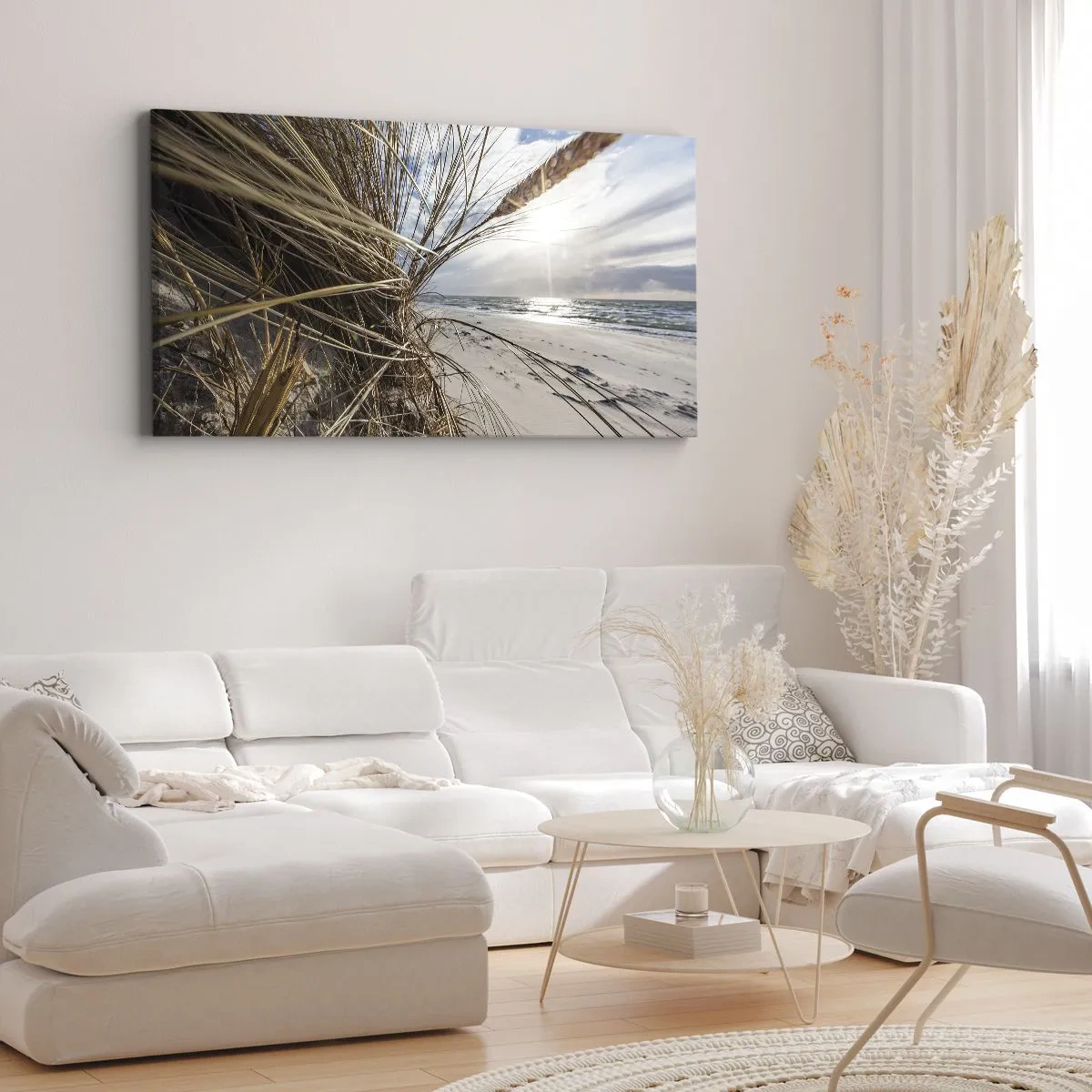 Tablou pe pânză - O întâlnire a elementelor - 100x40 cm