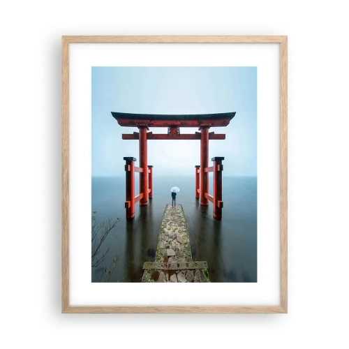 Poster în ramă de stejar deschis - Reverie japoneză - 40x50 cm