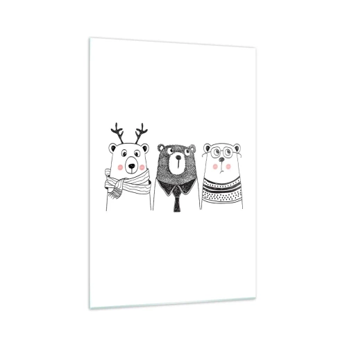 Tablou pe sticlă - Ursuleț, urs - 70x100 cm