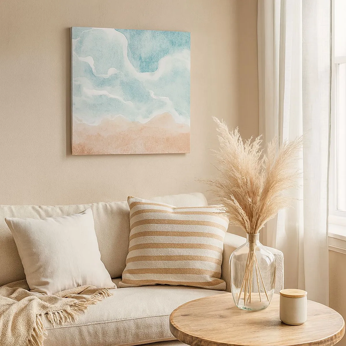 Tablou pe pânză - Abstracția norilor - 30x30 cm