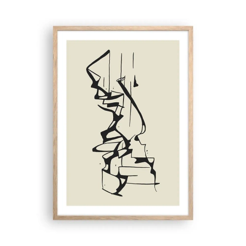 Poster în ramă de stejar deschis - Poate că peisajul - 50x70 cm