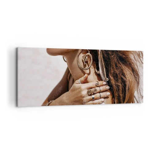 Tablou pe pânză - Regina plajei sălbatice - 120x50 cm