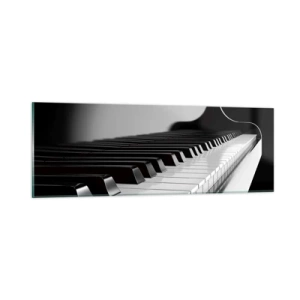 Tablou pe sticlă - Armonia formelor și a culorilor - 90x30 cm
