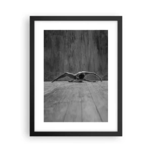 Poster în ramă neagră - Simetria găsită - 30x40 cm