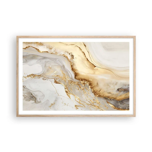 Poster în ramă de stejar deschis - Abstracție: frumusețe și bunătate - 91x61 cm