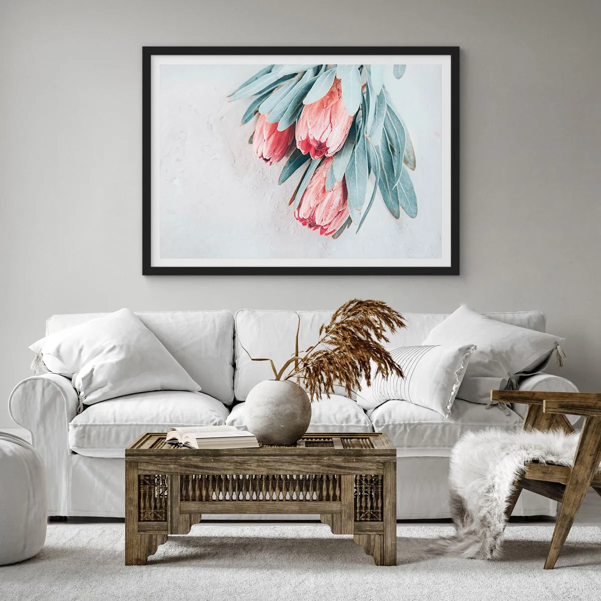 Poster în ramă neagră - Rușinate de propria lor frumusețe - 50x40 cm