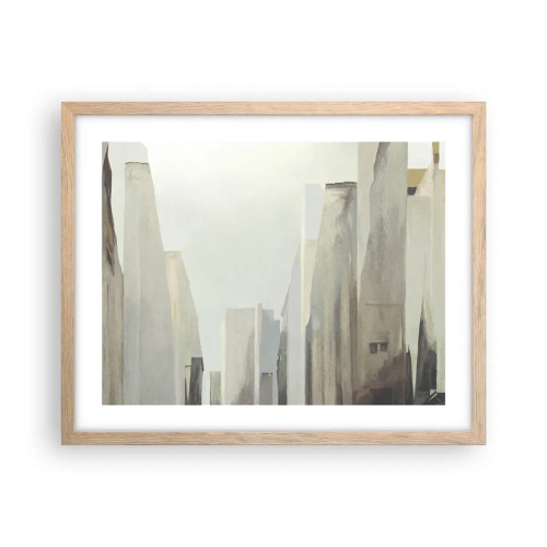 Poster în ramă de stejar deschis - Vis urban - 50x40 cm