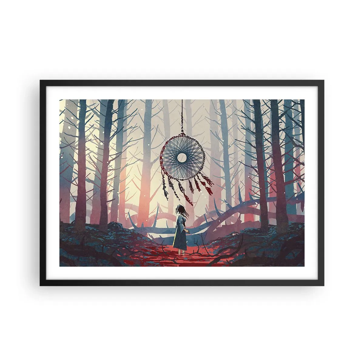 Poster în ramă neagră - Ritualul secret al fericirii - 70x50 cm