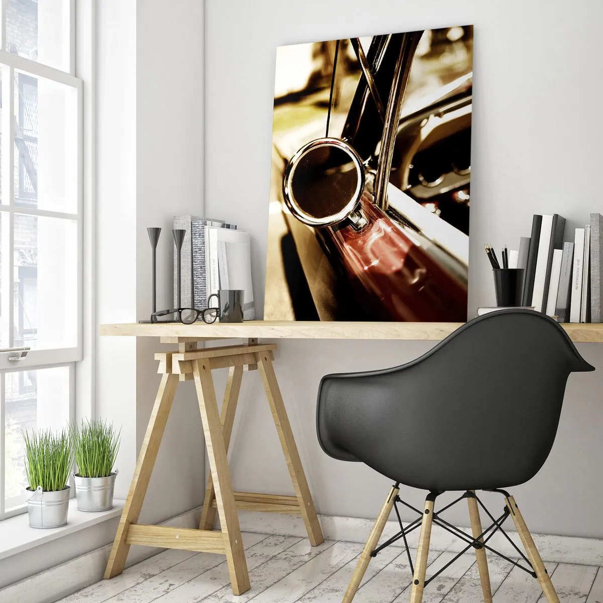 Tablou pe sticlă - O mașină cu suflet - 50x70 cm