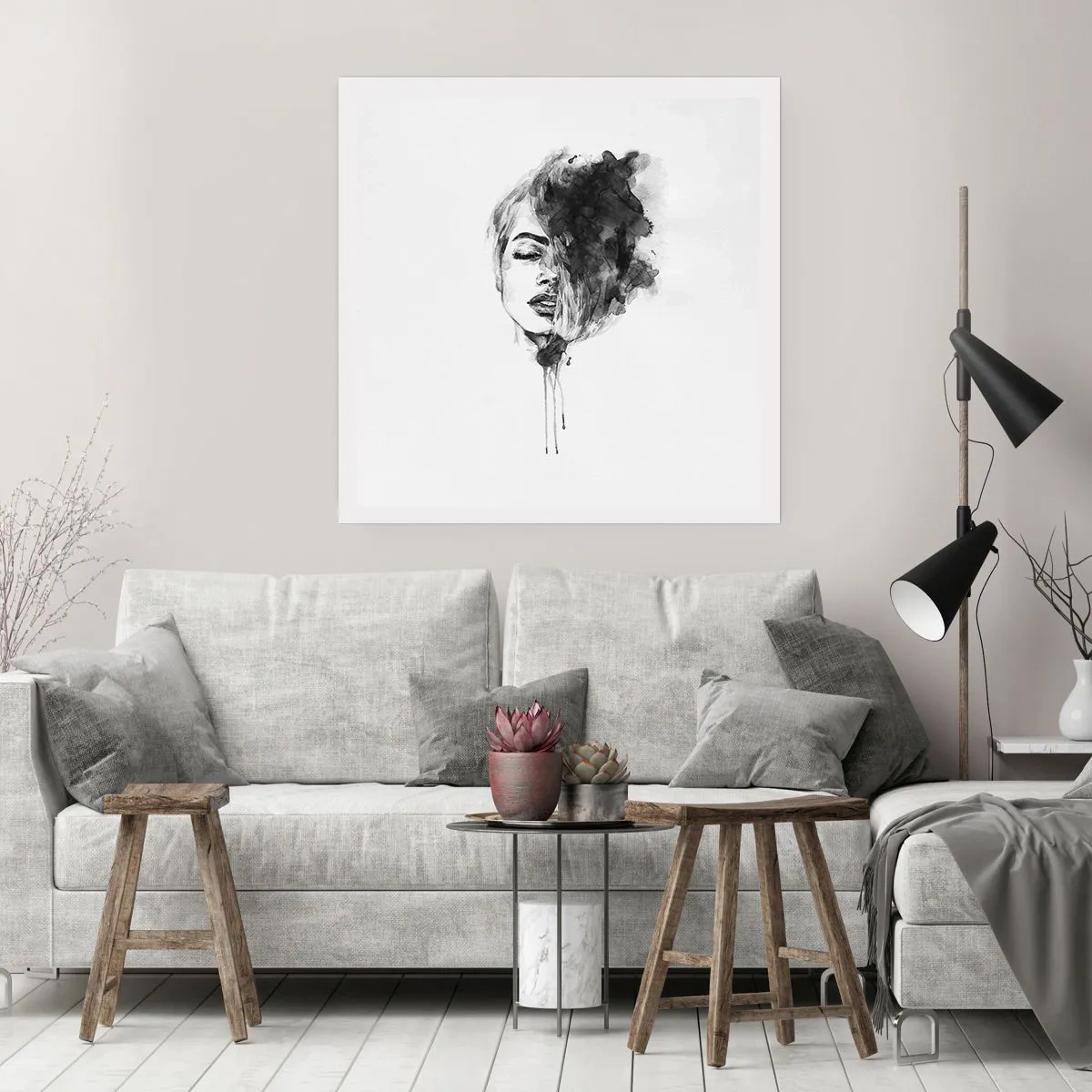 Poster - La ce visează frumoasa - 60x60 cm
