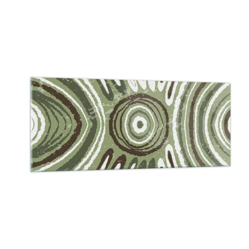 Tablou pe sticlă - Explozie de emoții - 100x40 cm