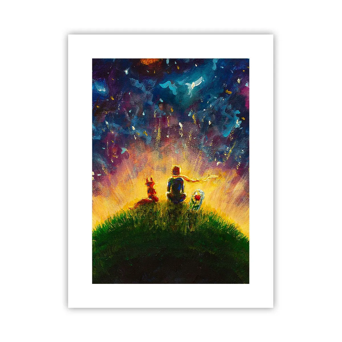 Poster - Dragoste și prietenie - întreaga lume - 30x40 cm