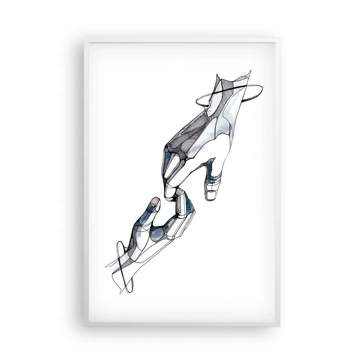 Poster în ramă albă - Gest frumos - 61x91 cm