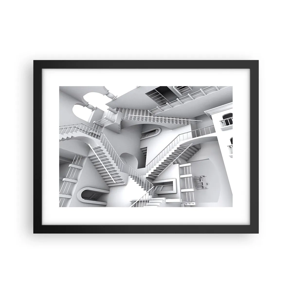 Poster în ramă neagră - Paradoxurile spațiului - 40x30 cm