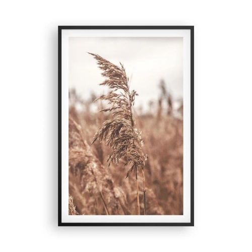 Poster în ramă neagră - Toamna pe câmpuri - 61x91 cm