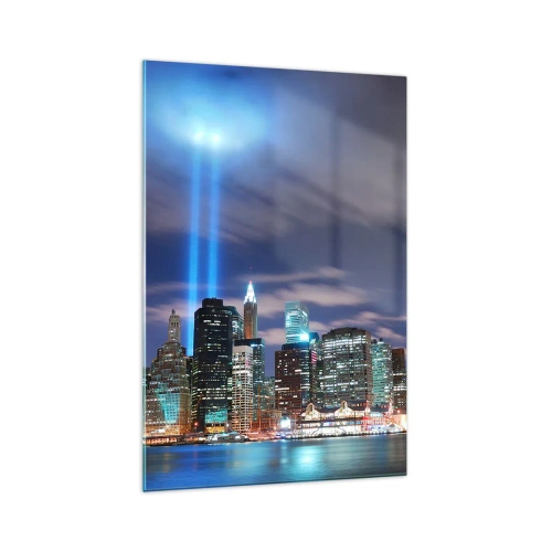 Tablou pe sticlă - Întinde-te spre cer cu lumină - 70x100 cm