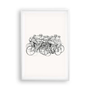 Poster în ramă albă - Mână în mână - 61x91 cm