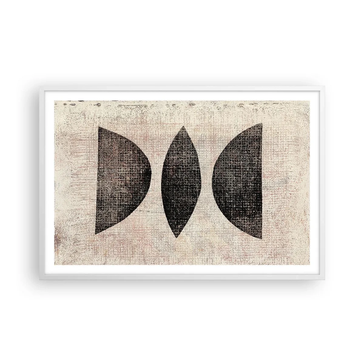 Poster în ramă albă - Abstracție etnică - 91x61 cm