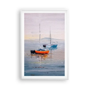 Poster în ramă albă - O odihnă binemeritată - 61x91 cm