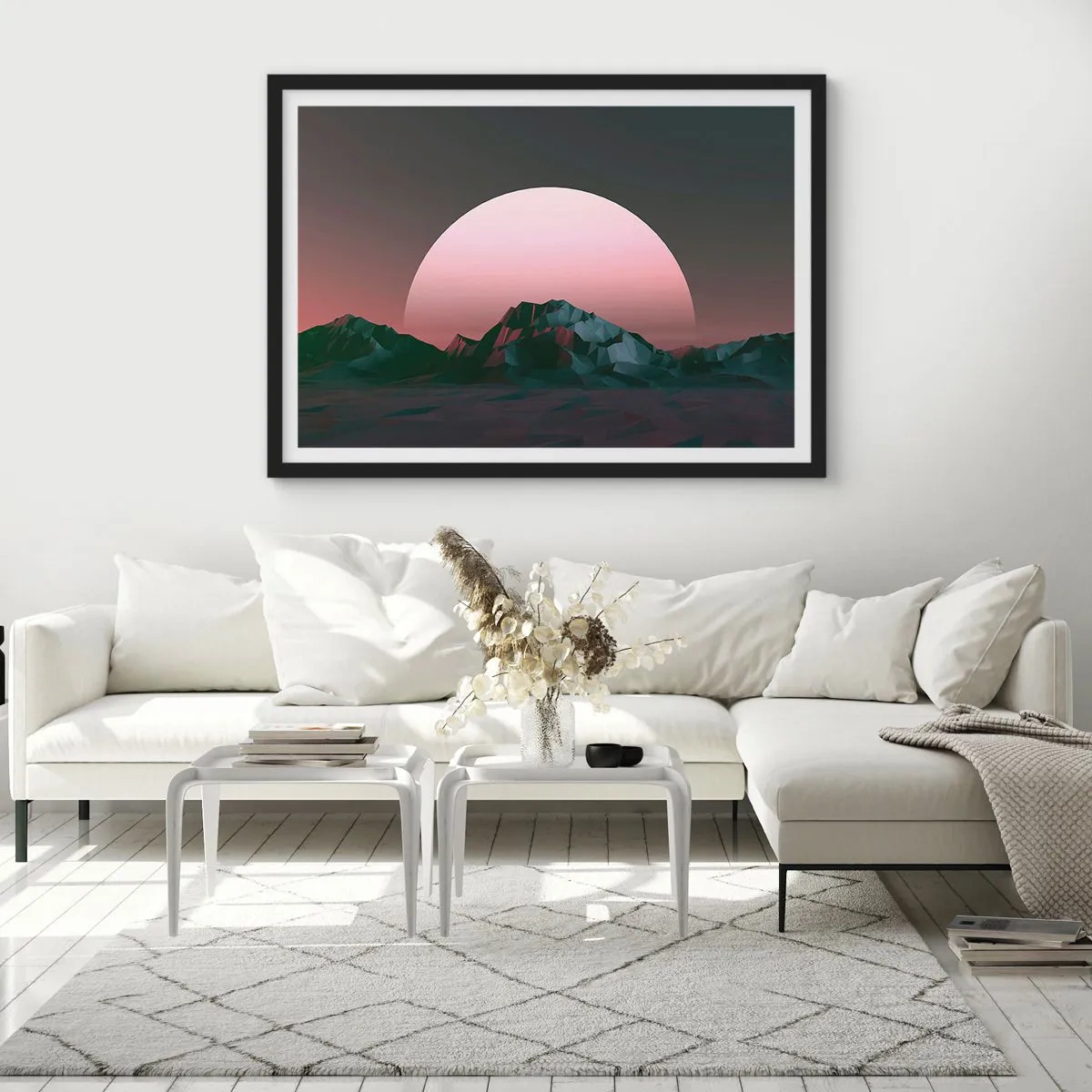 Poster în ramă neagră - Într-o galaxie învecinată - 91x61 cm