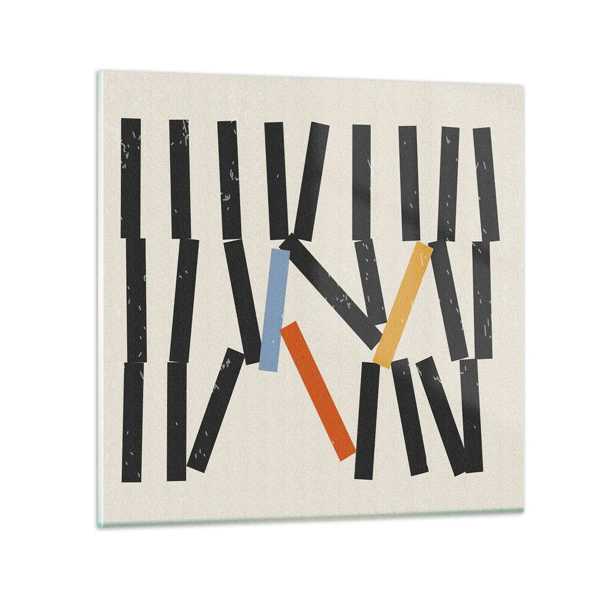 Tablou pe sticlă - Domino - compoziție - 70x70 cm