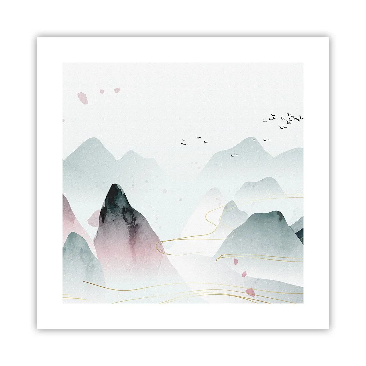 Poster - Peste vârfuri - 40x40 cm